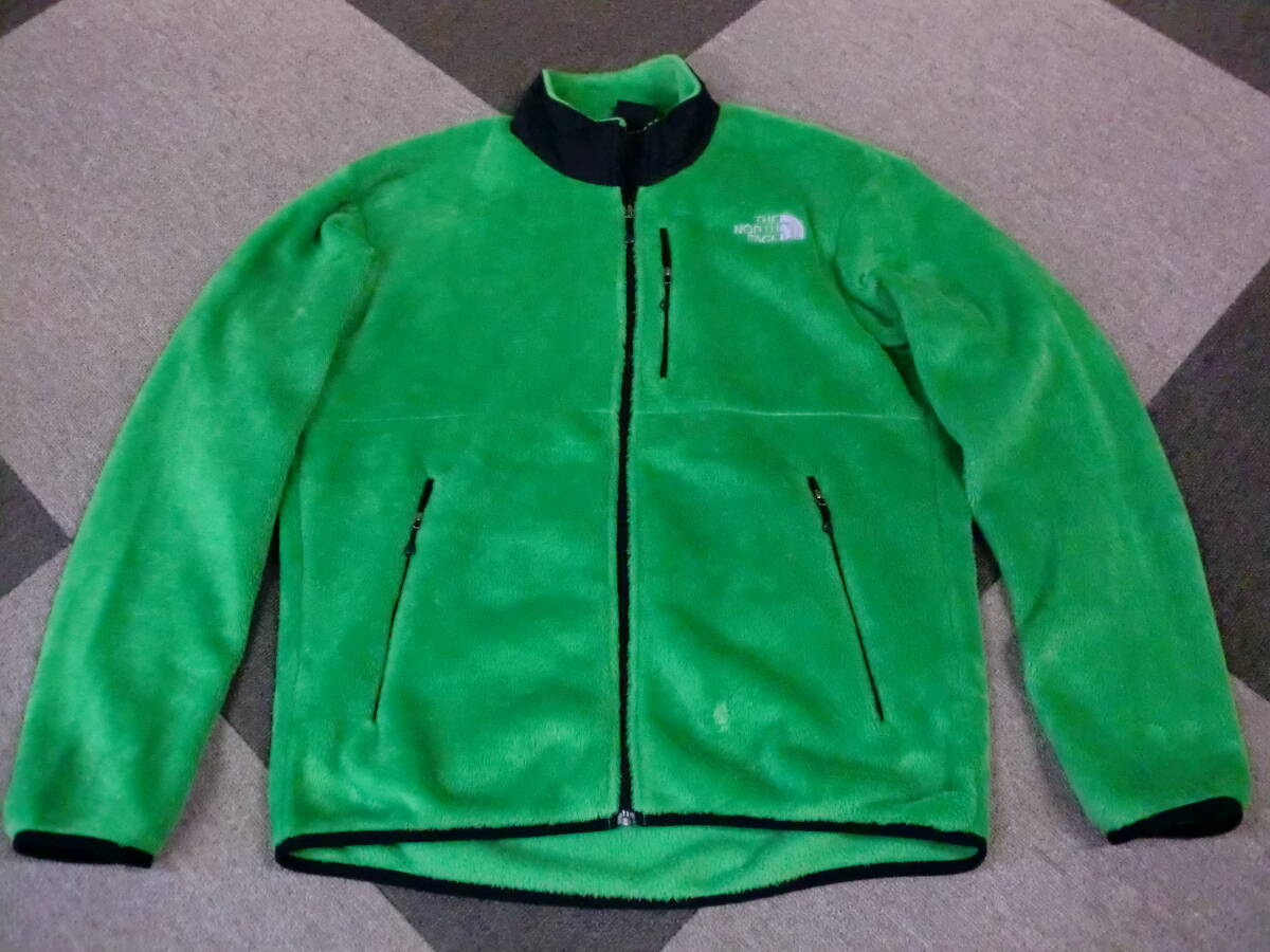ノースフェイス フリースジャケット M 緑 POLARTEC NORTHFACE VERSA MID JACKET ゴールドウィン アウトドア ボア NA61204拍卖