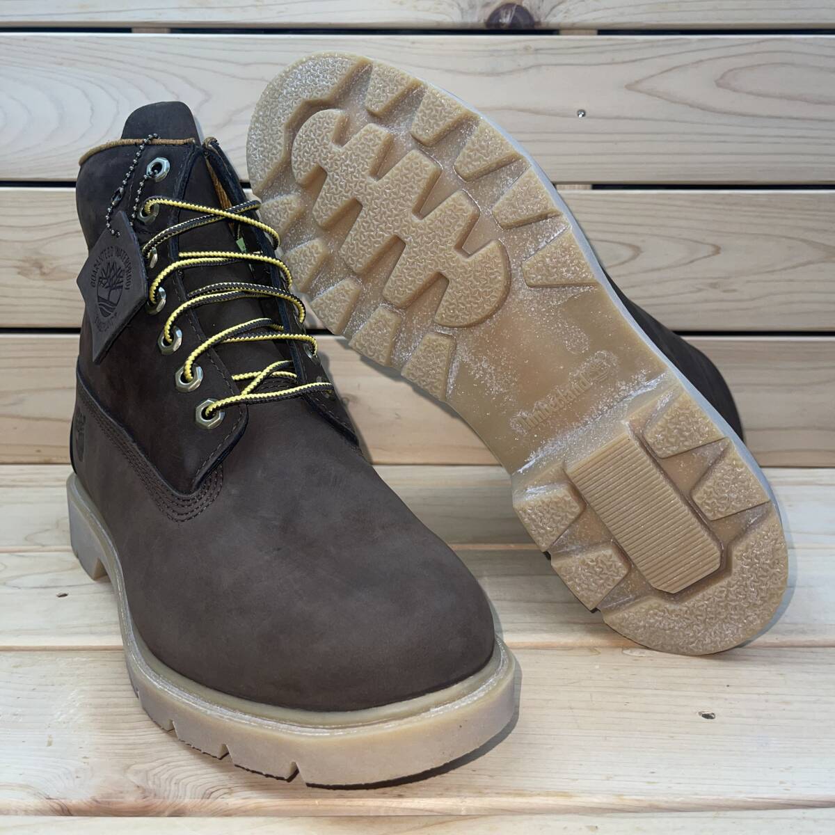 ティンバーランド US8 26cm 6インチベーシックブーツ 税込定価18700円 ブラウン Timberland 6INCH BASIC BOOT 天然皮革 6400R拍卖