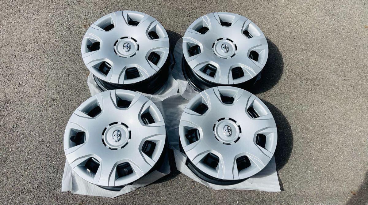 新車外し HIACE 200 ハイエース 純正スチールホイール 15インチ +35 6H レジアスエース S-GL ホイールキャップ付き 送料込み拍卖