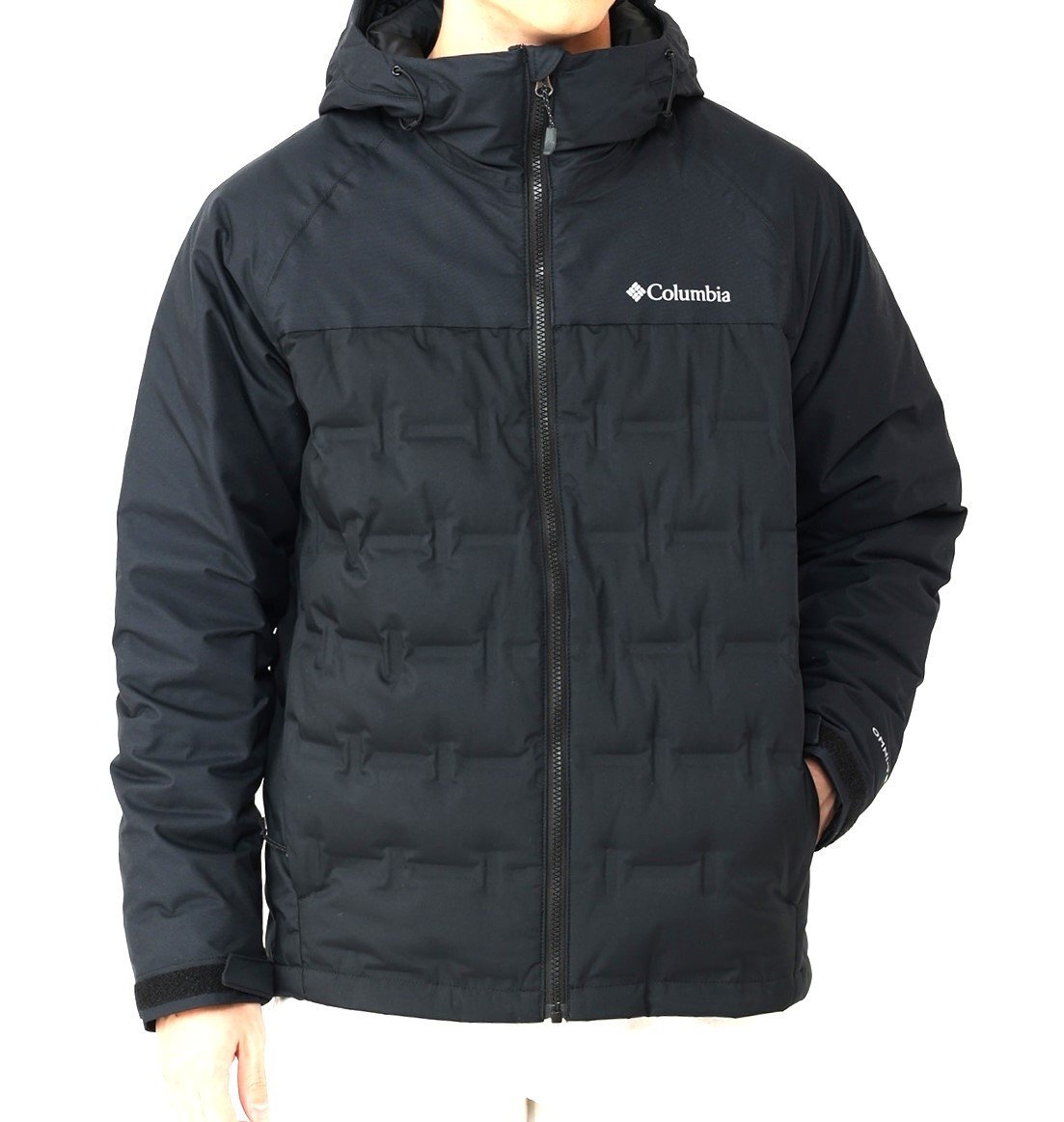 送料無料 コロンビア ダウン グランドトレック 3 ダウンフーデッドジャケット オムニヒートインフィニティ 黒 M WE7857 メンズ拍卖