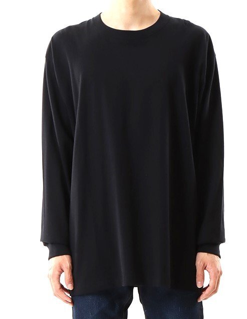 セール Hanes ヘインズ 厚地 無地 丸首 BEEFY ビーフィー ビックサイズ ロングスリーブ Tシャツ 長袖 黒 XXL H5186L メンズ 拍卖