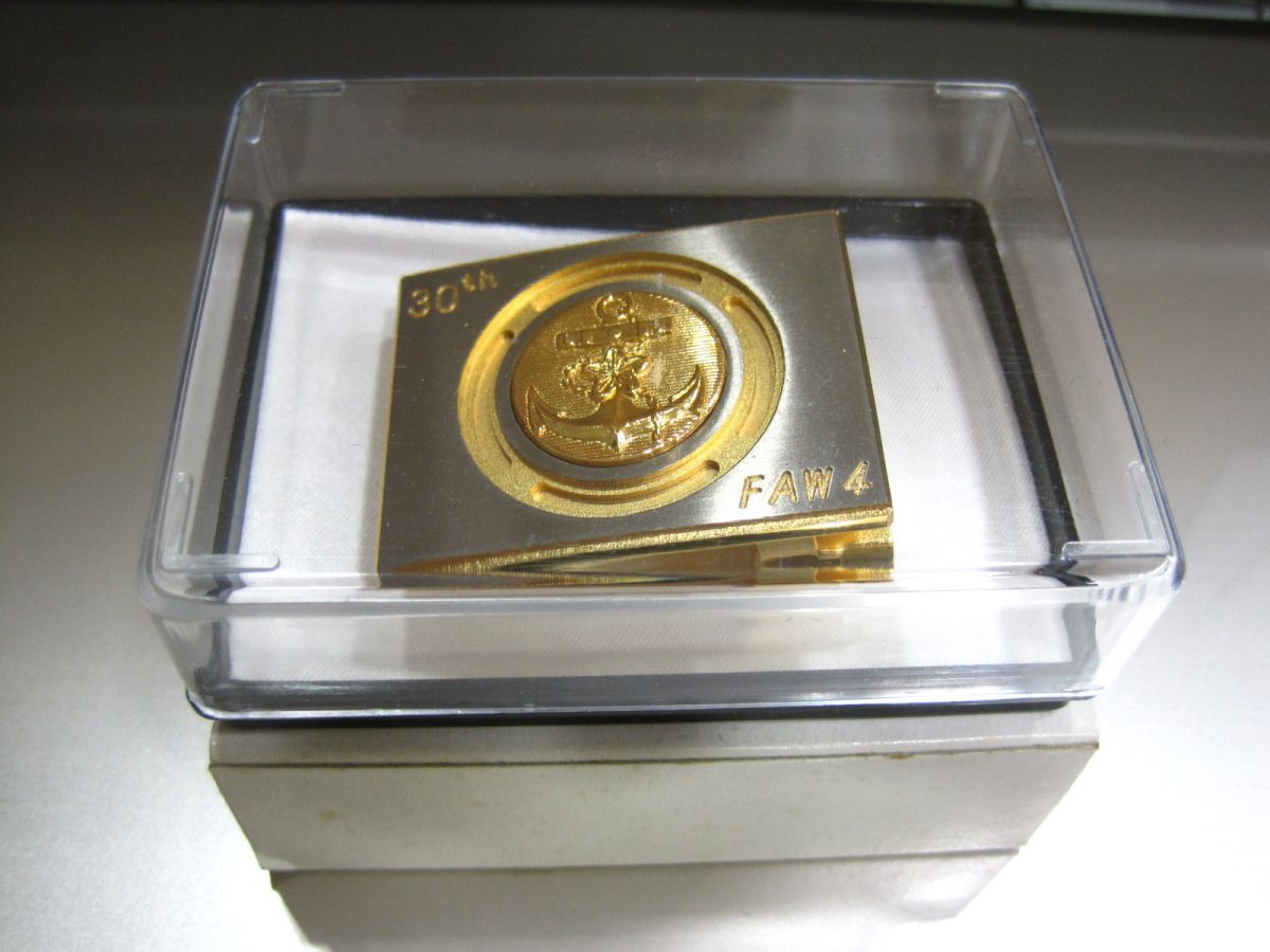 A1-006■中古 自衛隊 海上自衛隊 30周年記念 FAW4 ベルト バックル拍卖