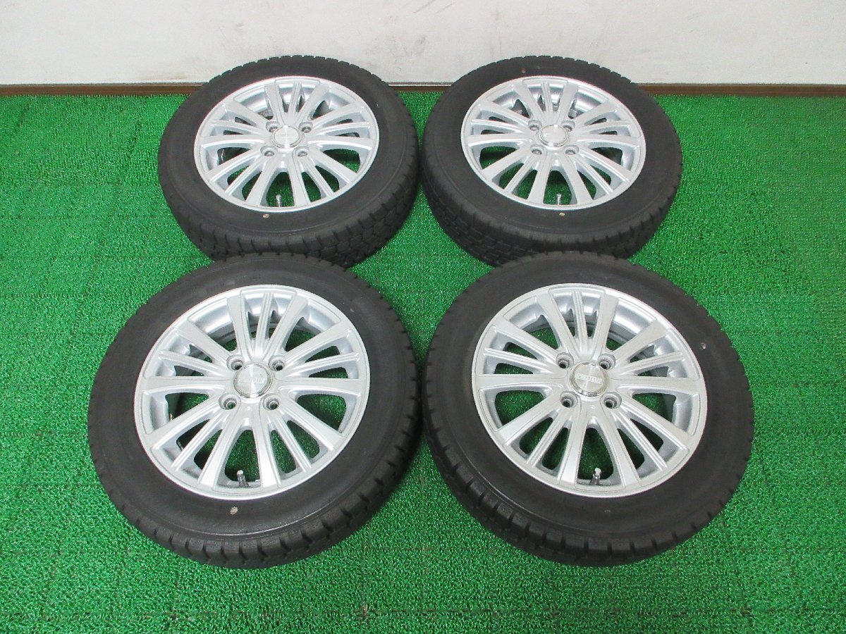 G391【条件付 送料無料】155/65R14 超溝高 9分山 スタッドレス ICENAVI 7 ♪ 21年製 ホイールセット 4本 激安 タント ワゴンR デイズ モコ拍卖