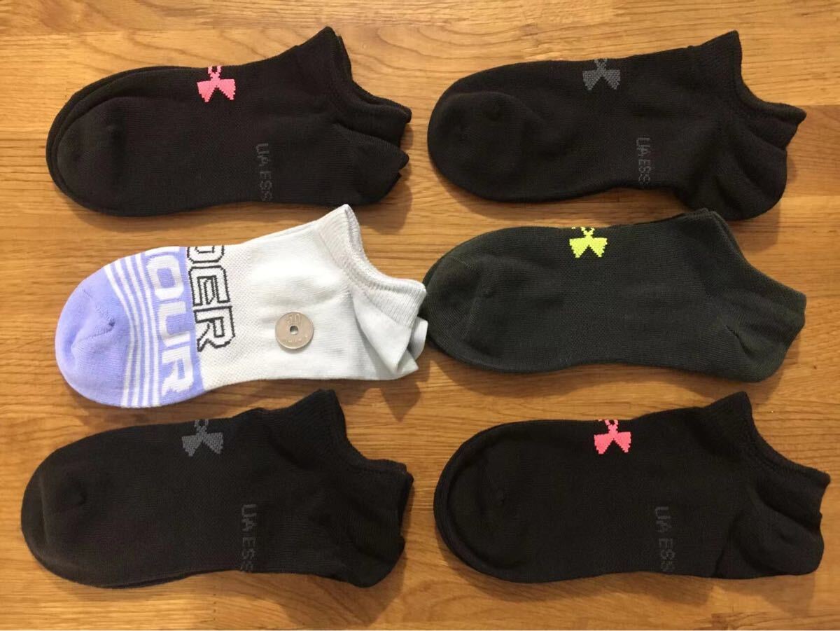 新品アンダーアーマーUNDER ARMOURレディースソックス6足セット1259拍卖