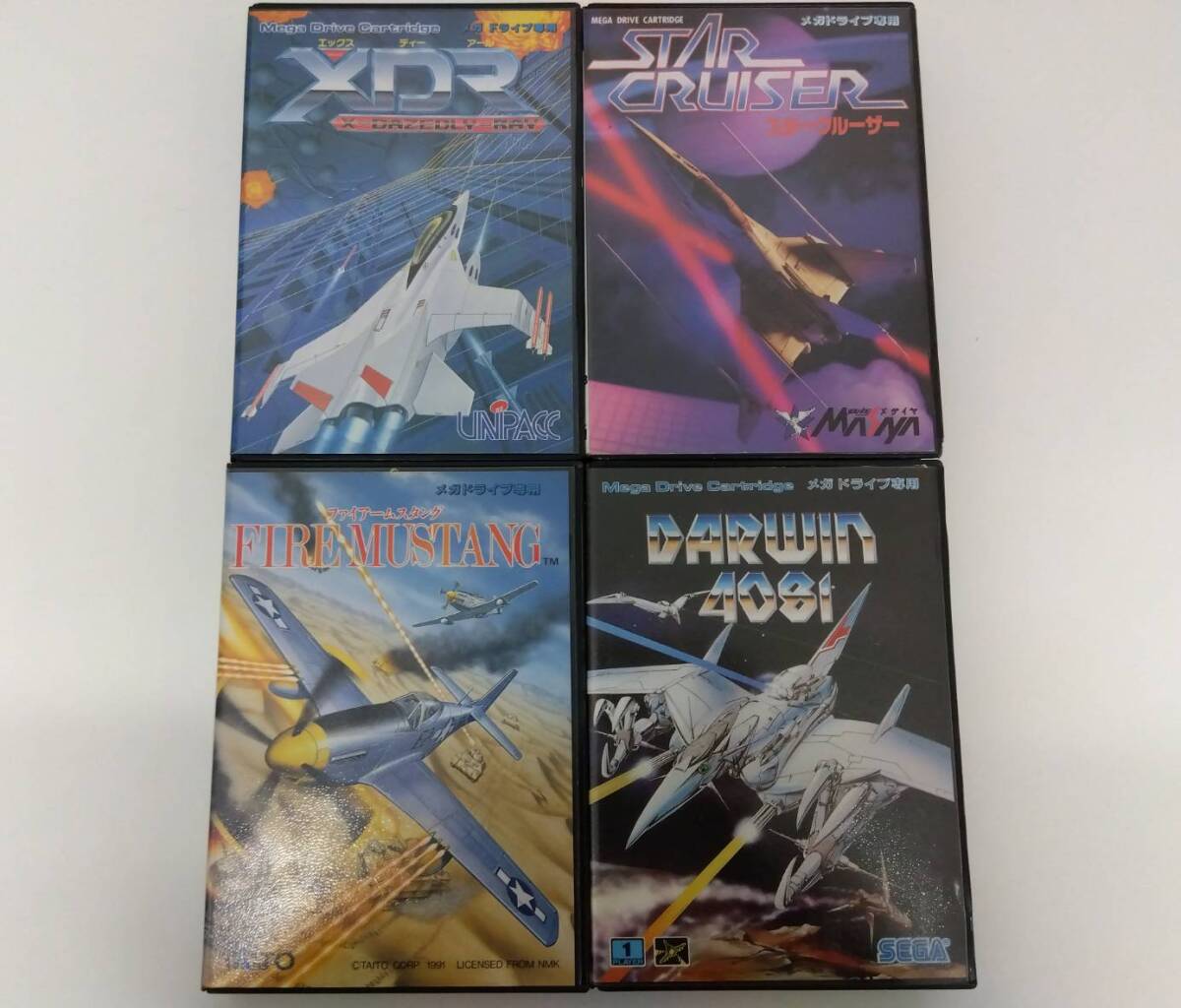 #10106 まとめ売り4点 SEGA メガドライブ用ソフト XDR ダーウィン4081 スタークルーザー ファイアームスタング 動作未確認拍卖