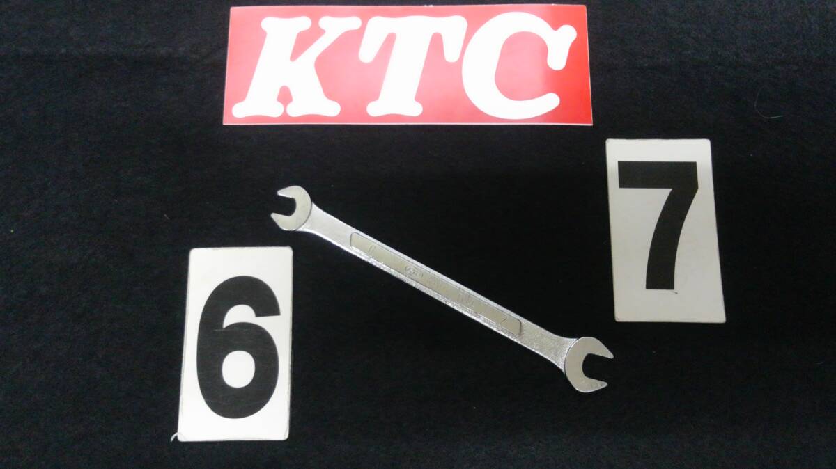 <11117> KTC スパナ オープンレンチ 当時物 国産時代 6-7mm 拍卖