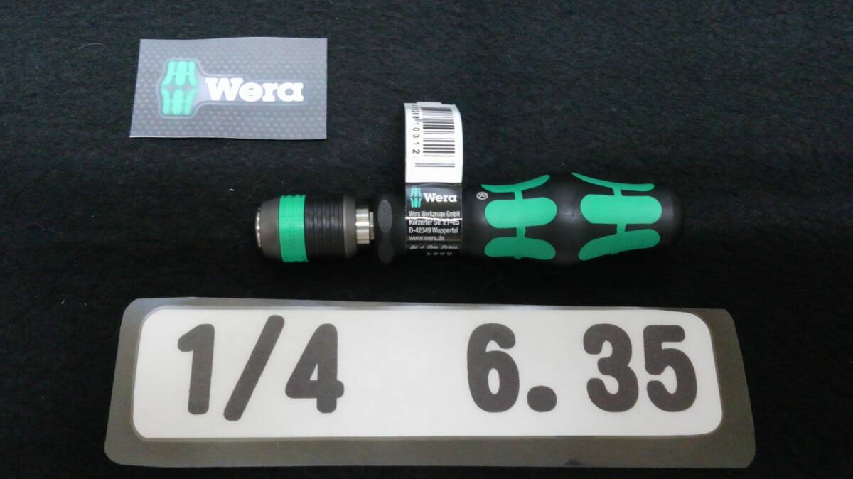 <01097> Wera ヴェラ ビットホルダー 813R 6.4 1/4 未使用拍卖