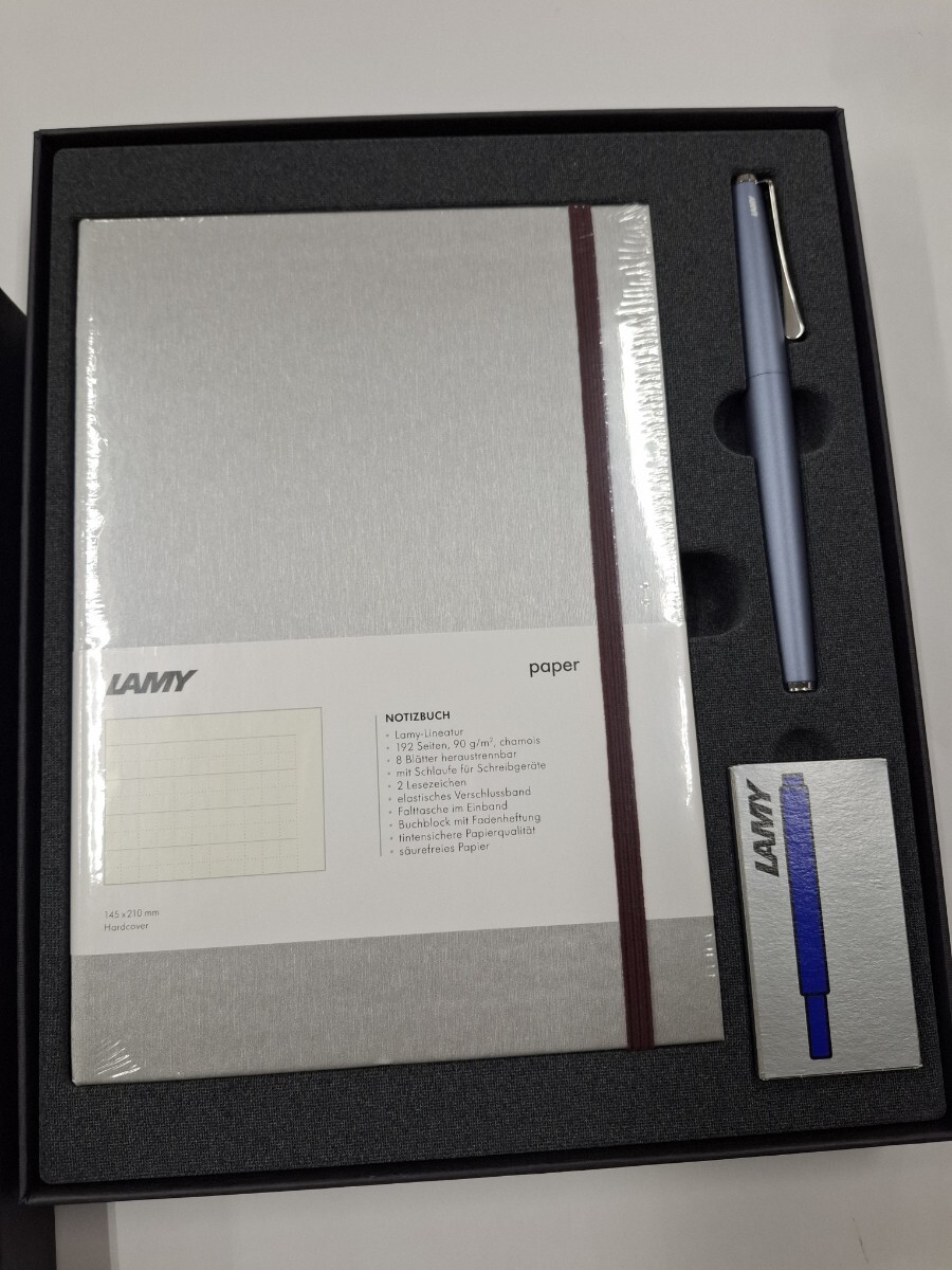 三菱鉛筆 株主優待品 LAMY ラミー セット 万年筆/カートリッジインク/ハードカバーノート拍卖