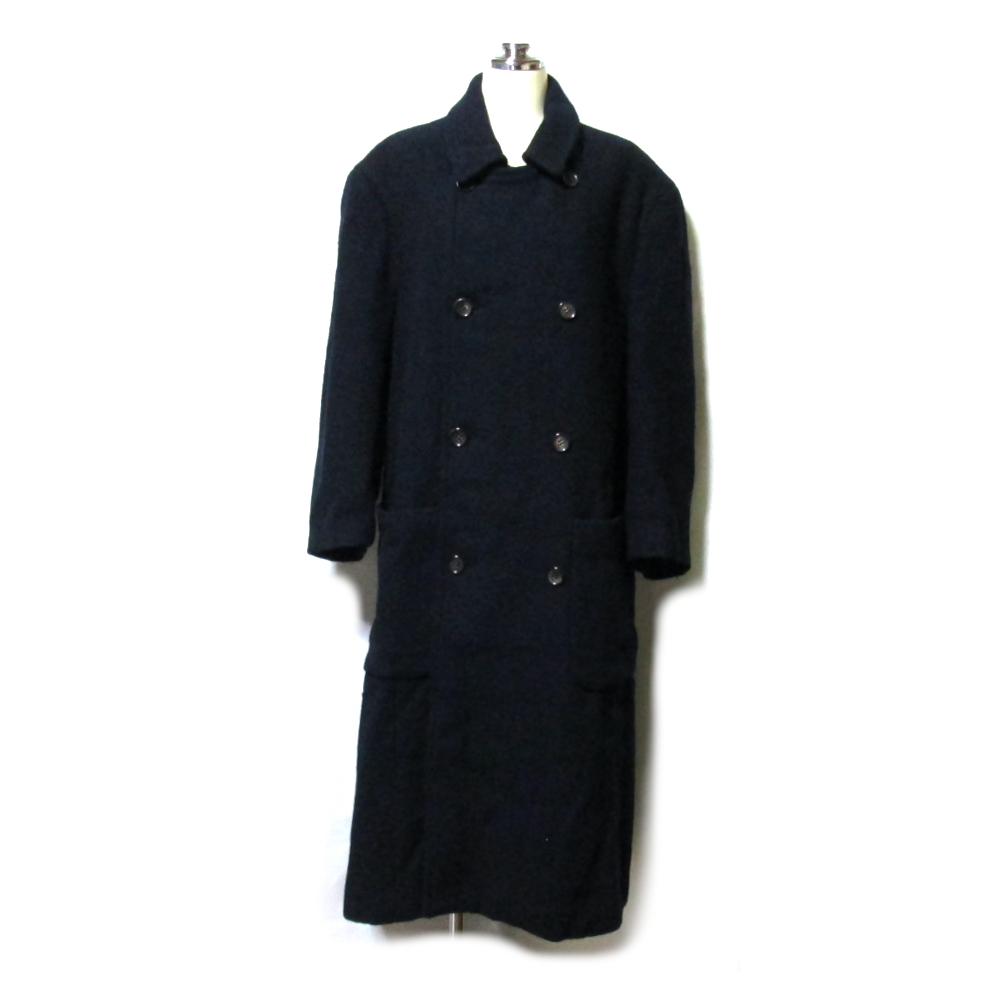 Vintage tricot COMME des GARONS ヴィンテージ トリコ コムデギャルソン ダブルブレス ウール ロングコート 139325-q拍卖