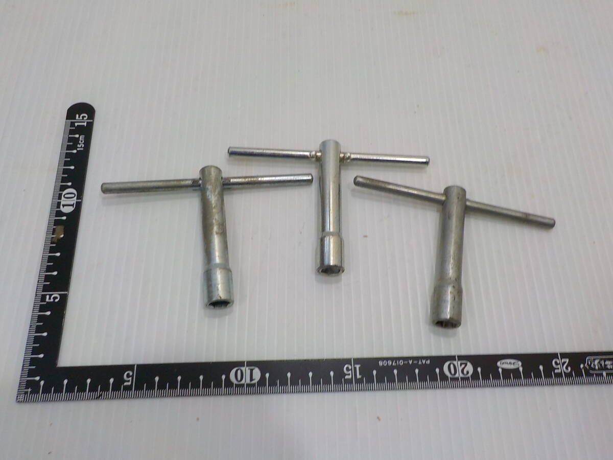 d809★9mmT型レンチ3個まとめて マルノコボルト 丸のこボルト拍卖