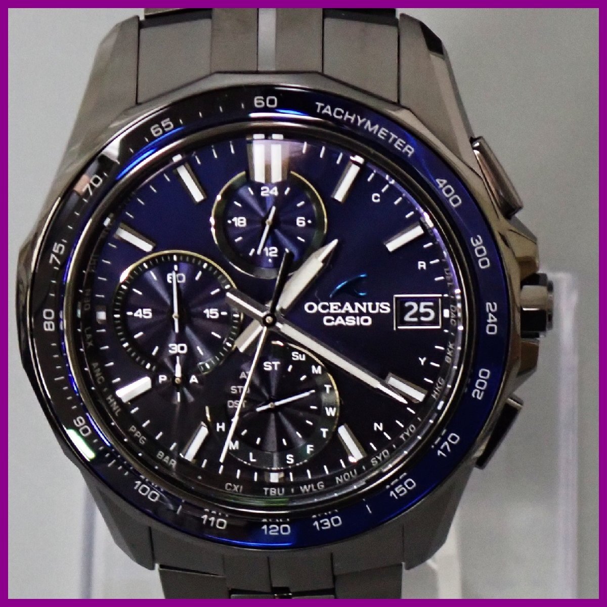 ★1円 未使用 CASIO/カシオ オシアナス マンタ S7000シリーズ OCW-S7000B-2AJF Bluetooth 電波ソーラー腕時計/付属品あり&1710700031拍卖