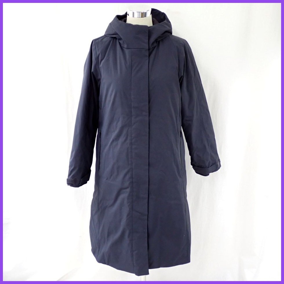 ★UNIQLO/ユニクロ ウルトラウォーム ハイブリッドダウン ロングコート レディースL/ダークグレー/450498&1811700022拍卖