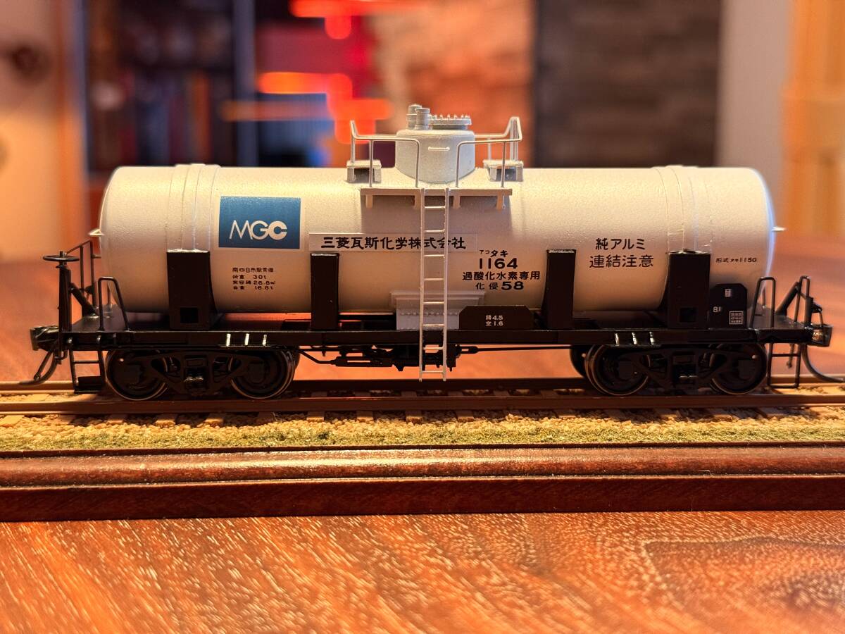 ②【極上美品・プロスクラッチビルダー特製品 HOゲージ】タキ1150過酸化水素専用 三菱瓦斯化学拍卖