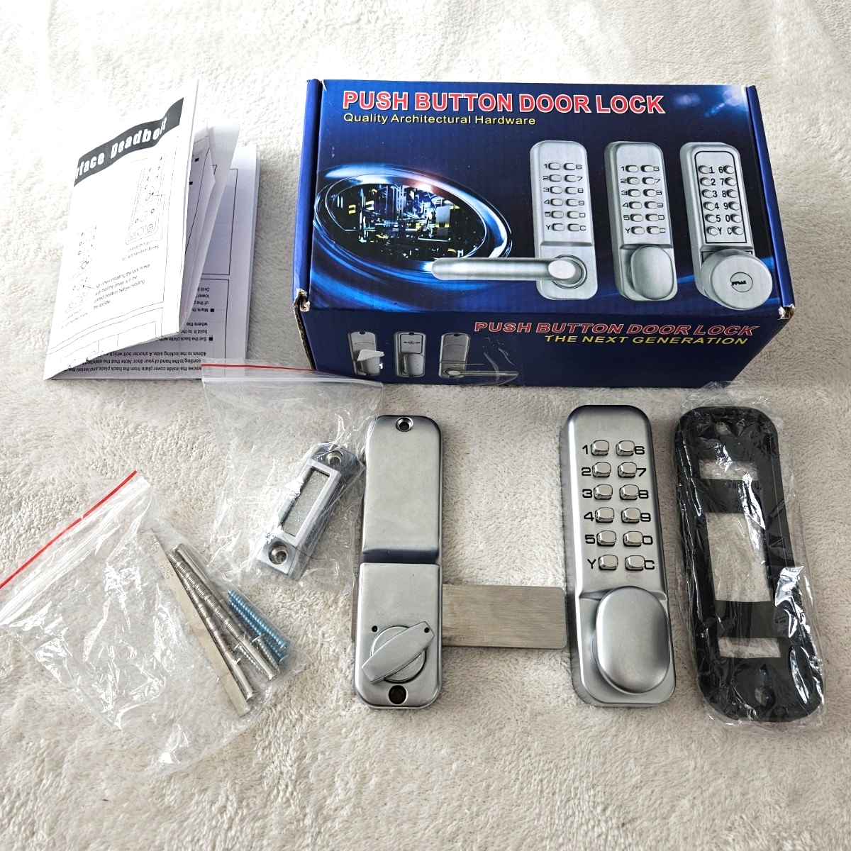 【美品】デジタルドアロック キーレスロック 盗難防止 コンビネーションロック 長寿命 頑丈 機械式拍卖