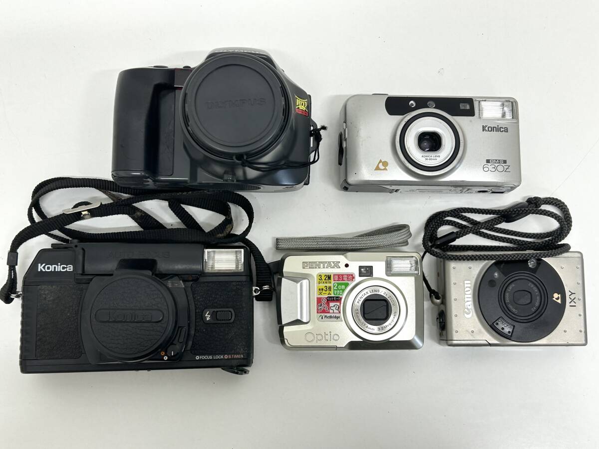 E-1278 【同梱不可】980円~ 現状品 コンパクト フィルムカメラ まとめ 5点セット Canon/OLYMPUS/PENTAX 等 ジャンク品扱い 拍卖