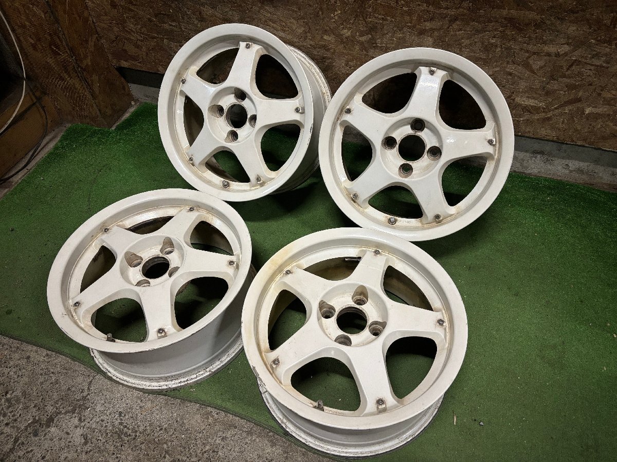 希少 当時物 RAYS VESTA CAL-CHOPPY 15インチ 6.5J +35 PCD100 4H ホイール 4本セット H21拍卖