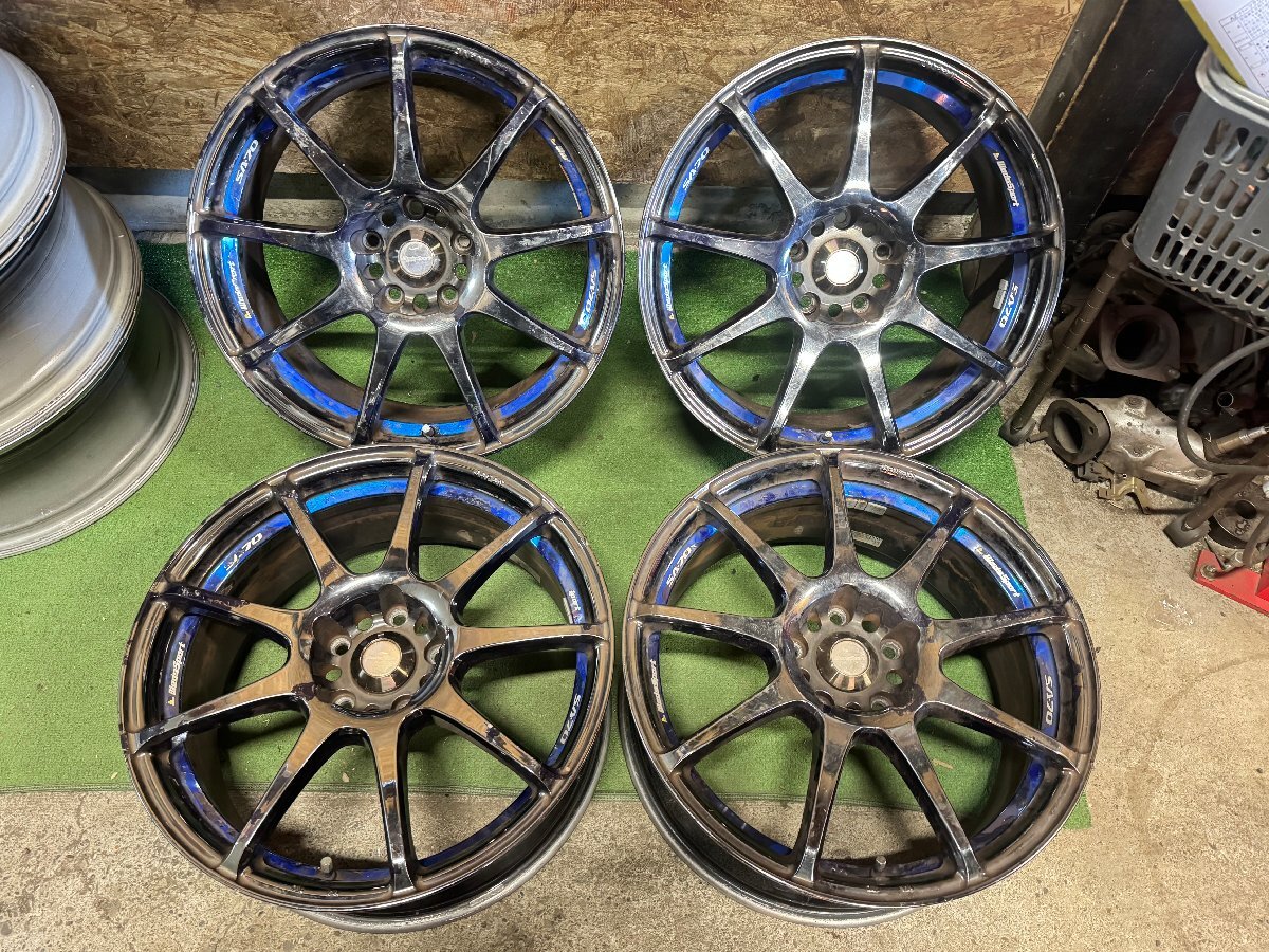 weds sport SA-70 18インチ 8J +36 PCD114.3 5H ホイール 4本セット H20拍卖