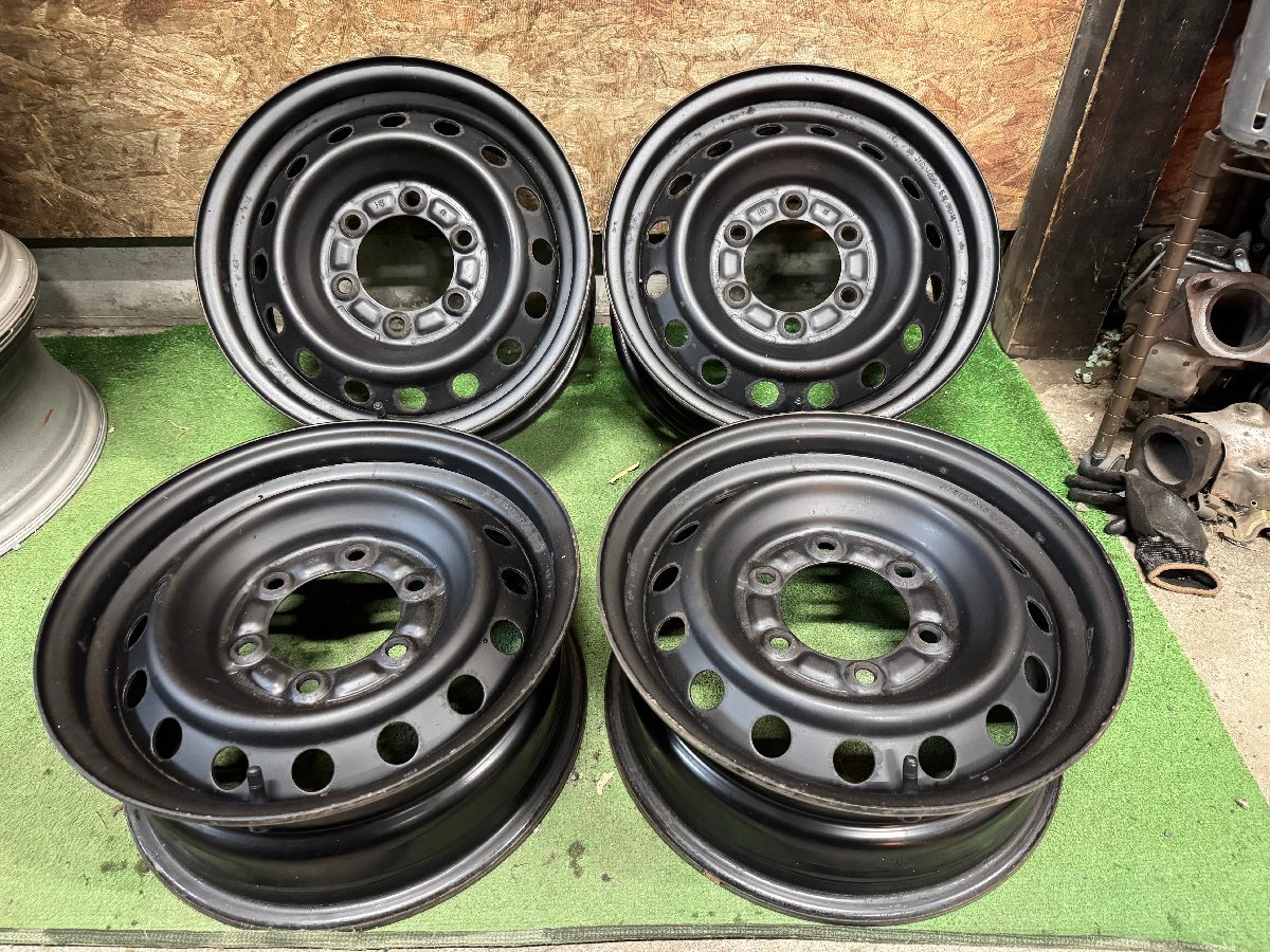 TOYOTA 200系 ハイエース 純正 15インチ 6J +35 PCD139.7 6H 鉄 スチールホイール 4本セット H25拍卖