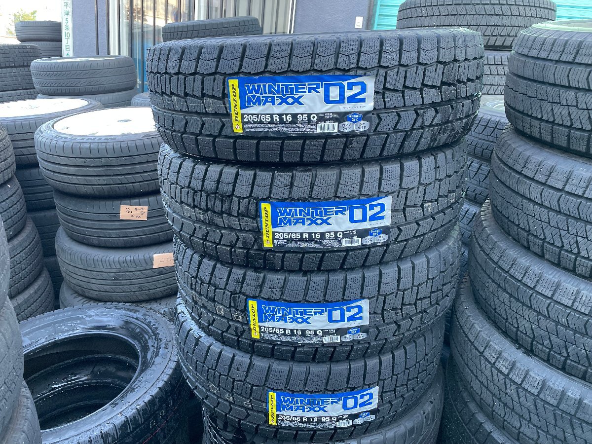 新品 未使用 205/65R16 DUNLOP WINTERMAXX WM02 2025年製 スタッドレスタイヤ 4本セット K12拍卖