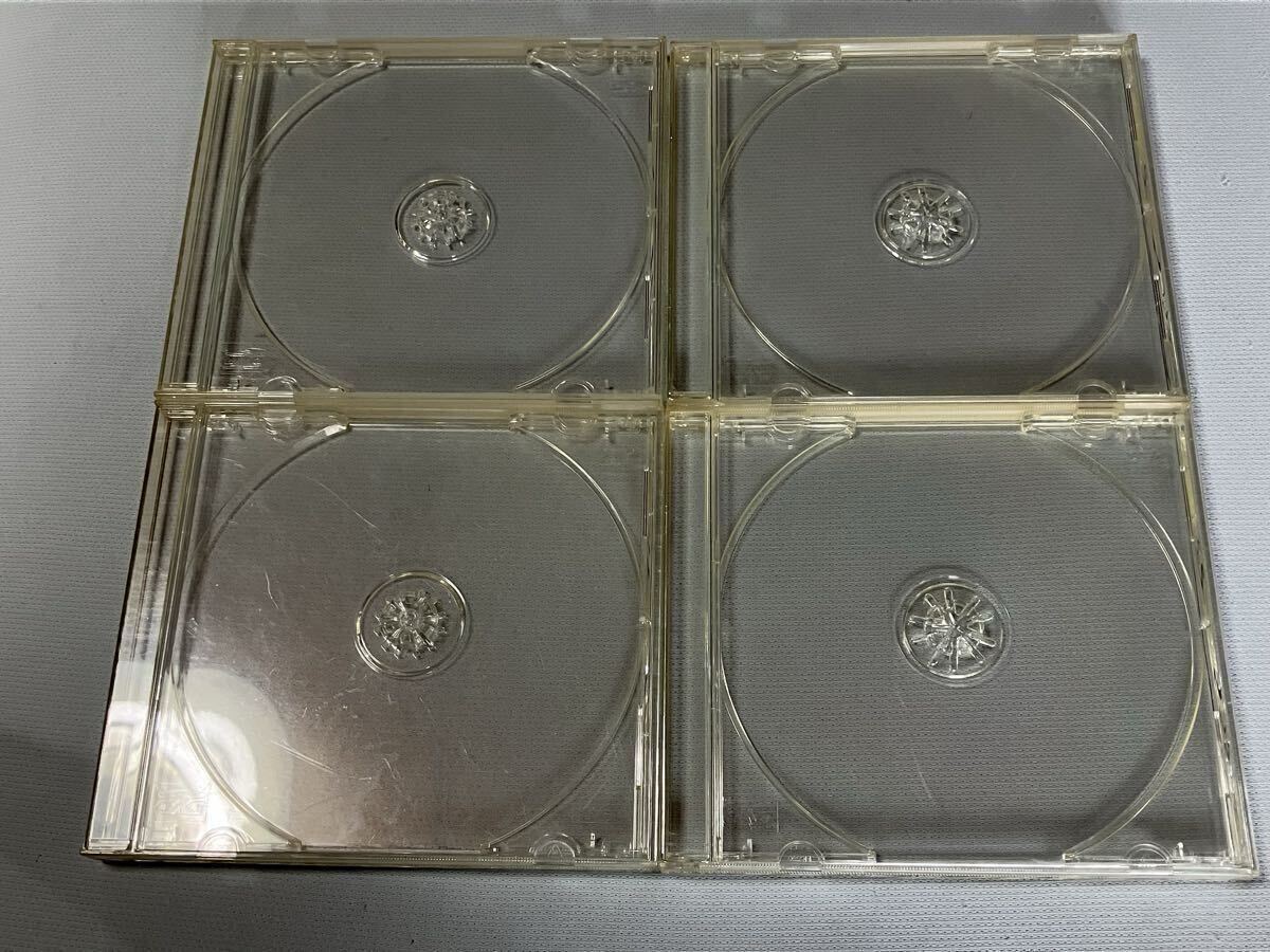 送料無料 CD 空ケース 4枚 セット 10mm 受皿 透明拍卖