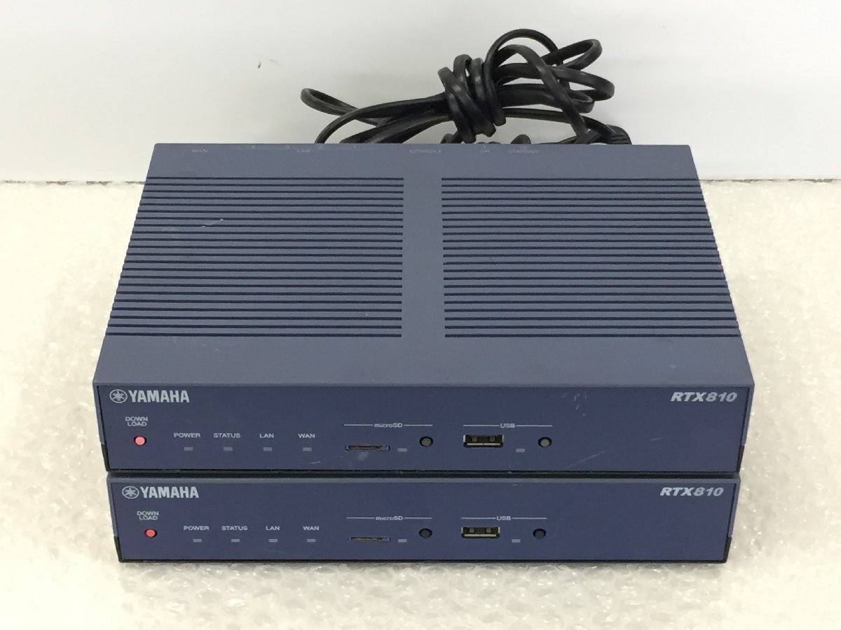 YAMAHA ギガアクセスVPNルーターRTX810 初期化済 2台セット (管2FW-S)拍卖