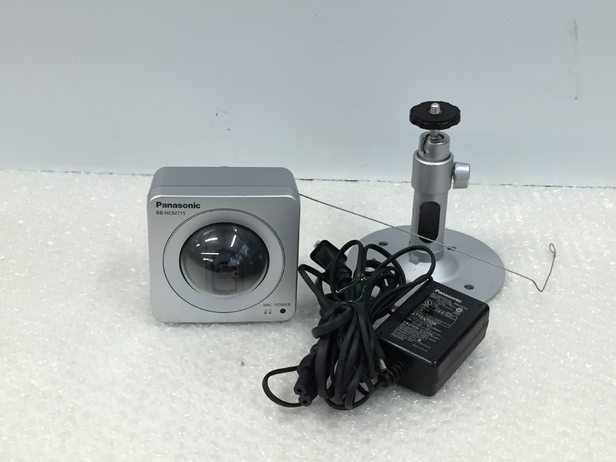 Panasonic ネットワークカメラPoE受電 BB-HCM715 屋内タイプ ACアダプタ- スタンド付 初期化済 中古品 (管:2E-M2)拍卖