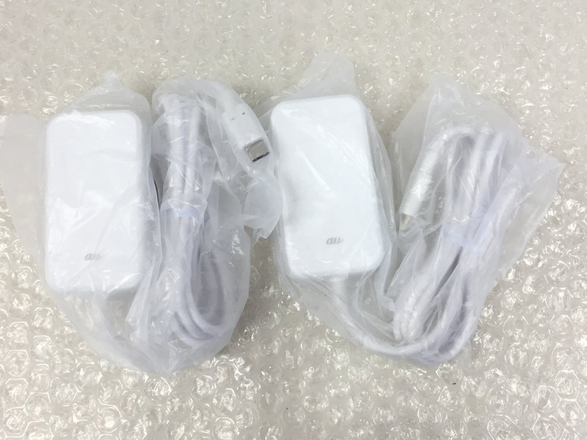 新品未使用 au TypeC 共通ACアダプタ02 充電器 2個セット(管:2FO-S)拍卖