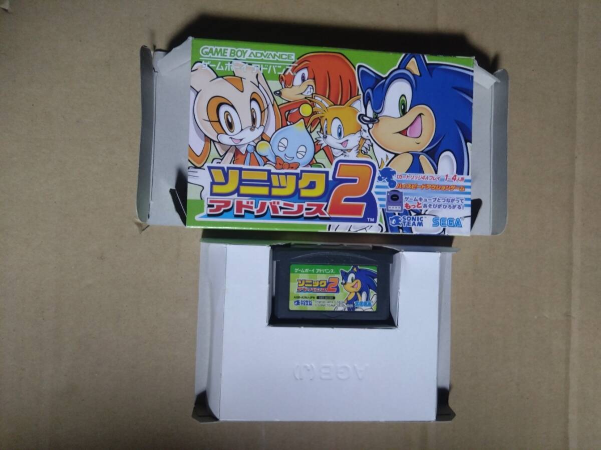 GBA ソニックアドバンス2 箱付き SEGA セガ ゲームボーイアドバンス用ソフト拍卖