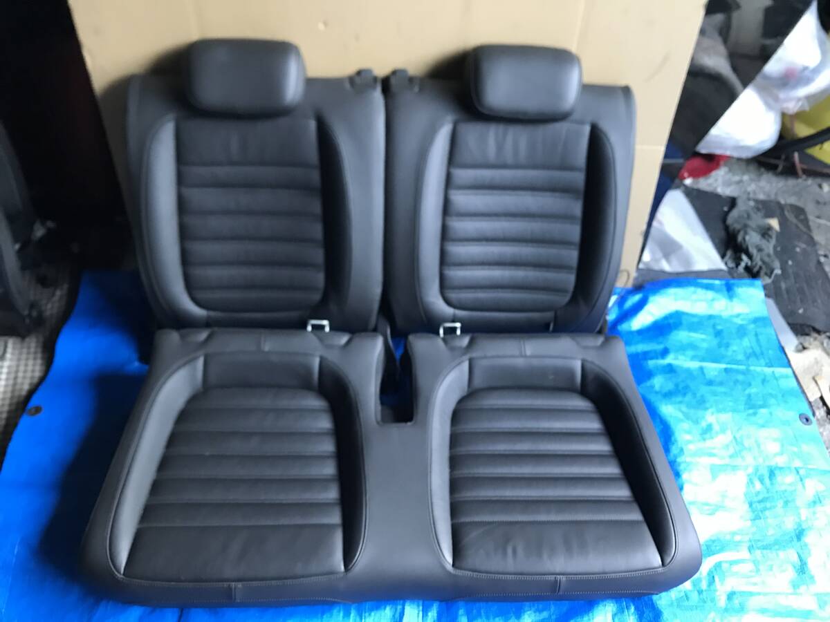 管1341-2 H25年 フォルクスワーゲン ザ・ビートル DBA-16CBZ 純正 リア レザー シート 左右 拍卖