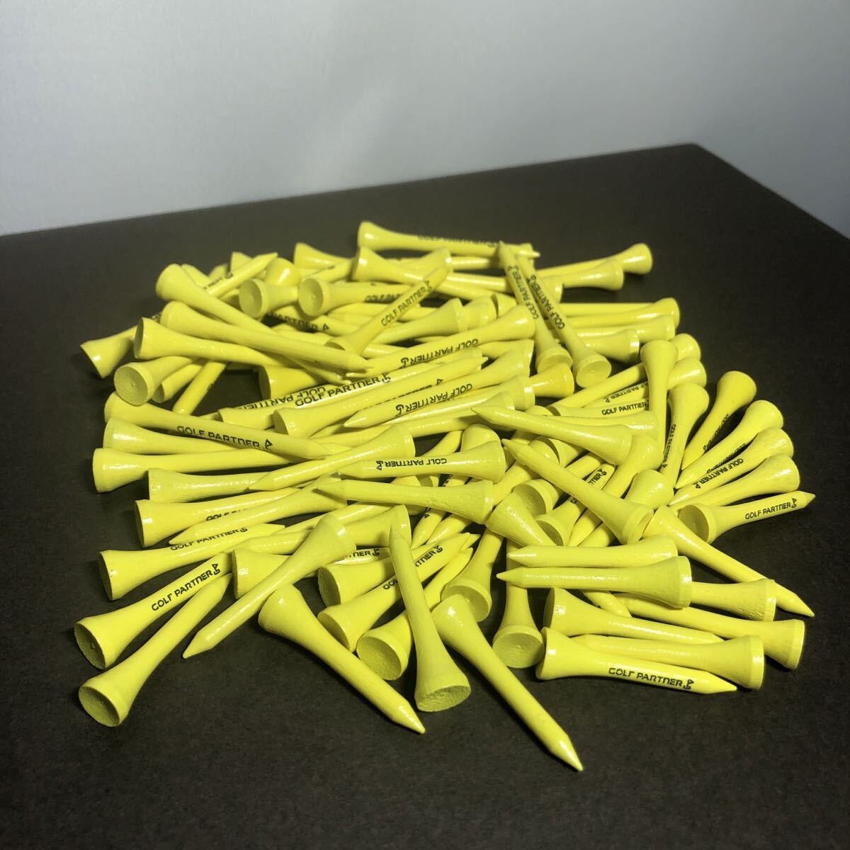 GOLFPARTNER ロゴ入り イエロー ウッドティー レギュラーティー ショートティー 100本 拍卖