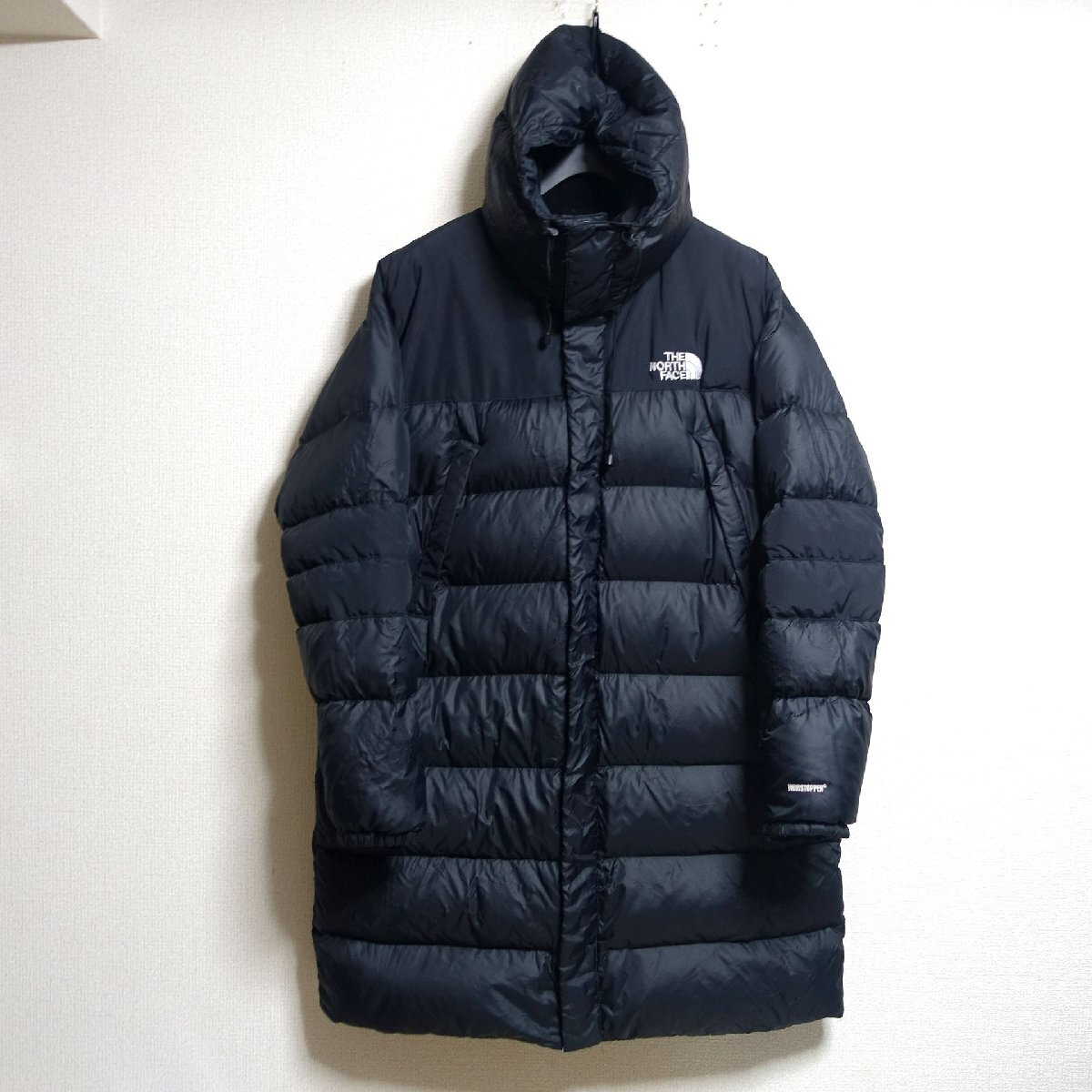 THE NORTH FACE ノースフェイス ウインドストッパー ダウンジャケット メンズ 2XLサイズ 正規品 ブラック Z5956拍卖