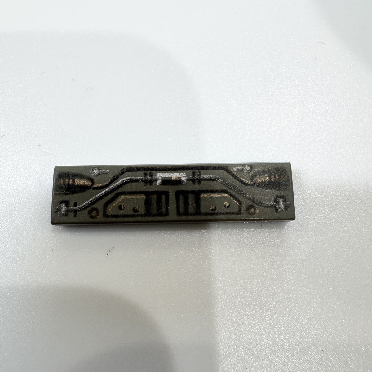 LEGO パーツ プリント タイル 1×4 旧ダークグレー 配線拍卖