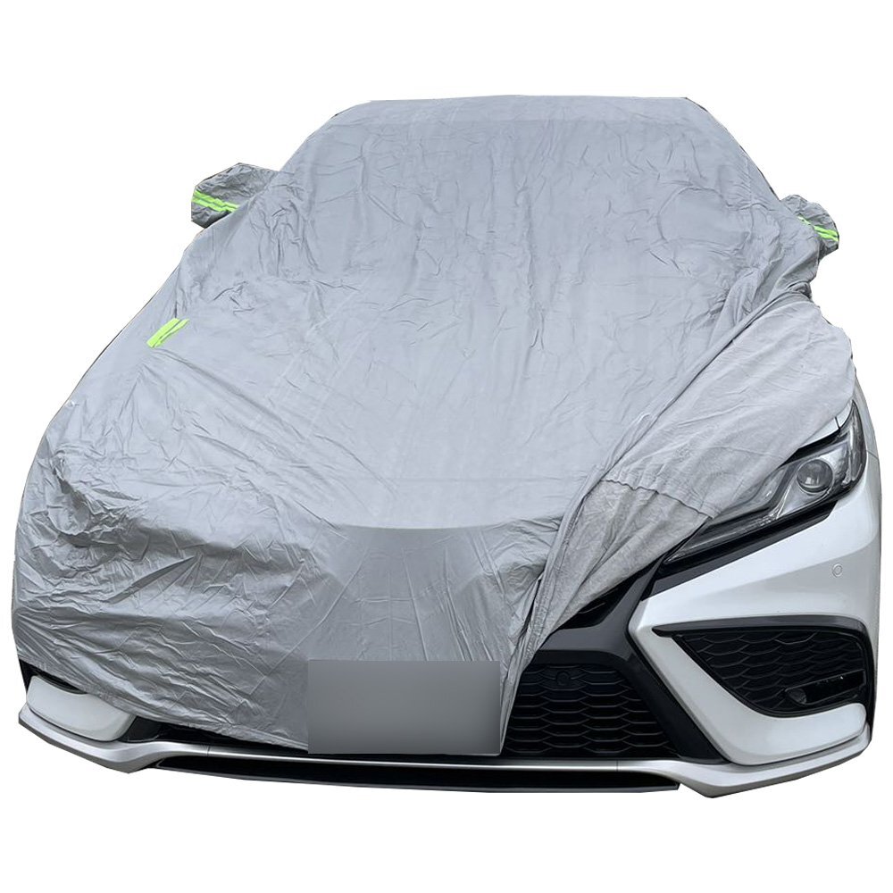 激安☆在庫限り☆軽量薄型☆カーカバー 戸外 防水防雪防塵 環境保護 シルバーホワイト Lサイズ拍卖