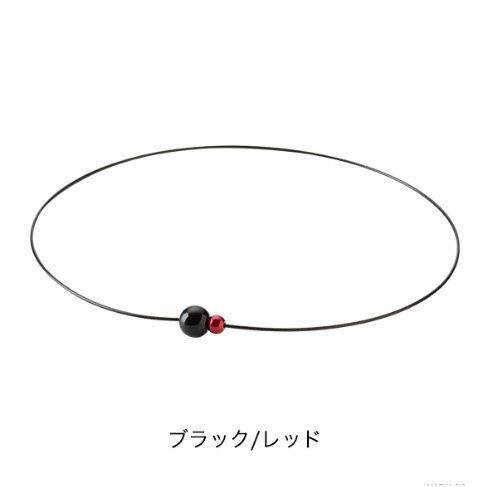 ★ファイテン★phiten★RAKUWAネックレス EXTREME ミラーボールツイン ブラック/レッド 40cm拍卖