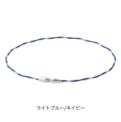 ★ファイテン★phiten★【佐藤輝明選手愛用商品】RAKUWAネックレス EXTREME ワイヤートルネード ライトブルー/ネイビー 43㎝拍卖
