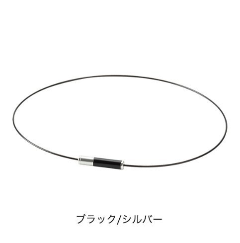 ★ファイテン★phiten★RAKUWAネックレス EXTREME ジオメトリー ブラック/シルバー 50cm拍卖