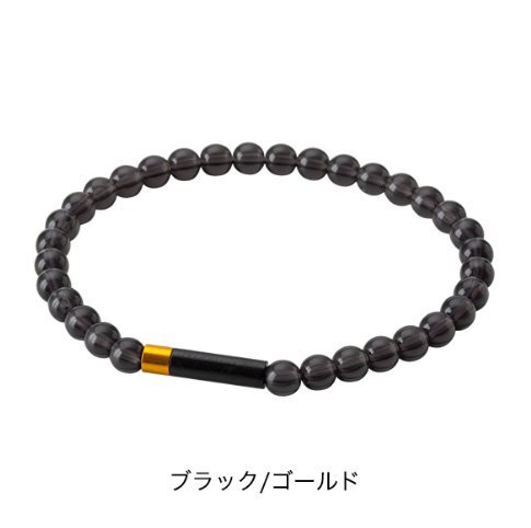 ★ファイテン★phiten★ブレスレット EXTREME クリスタルタッチ ブラック/ゴールド16cm拍卖