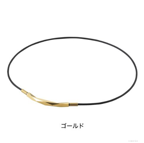 ★ファイテン★phiten★RAKUWAネックレス ダイヤモンドカット ゴールド 40cm拍卖