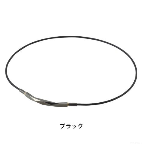 ★ファイテン★phiten★RAKUWAネックレス ダイヤモンドカット ブラック 50cm拍卖