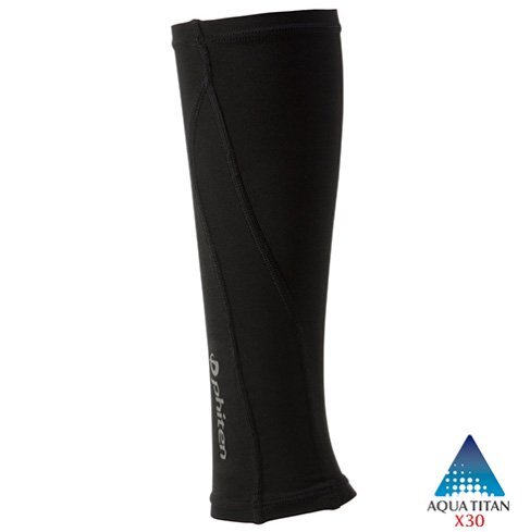 ★ファイテン★phiten★スポーツスリーブX30 足用(2枚入) ブラック×ブラック Sサイズ拍卖
