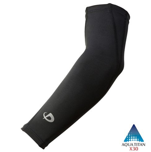 ★ファイテン★phiten★スポーツスリーブX30 腕用(2枚入) ブラック×ブラック Mサイズ拍卖