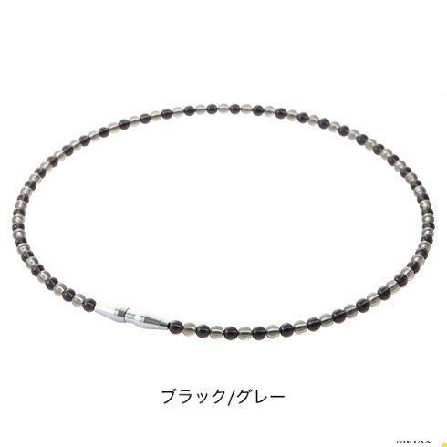 ★ファイテン★phiten★RAKUWAネックレス EXTREME クリスタルタッチ ブラック/グレー 45cm拍卖