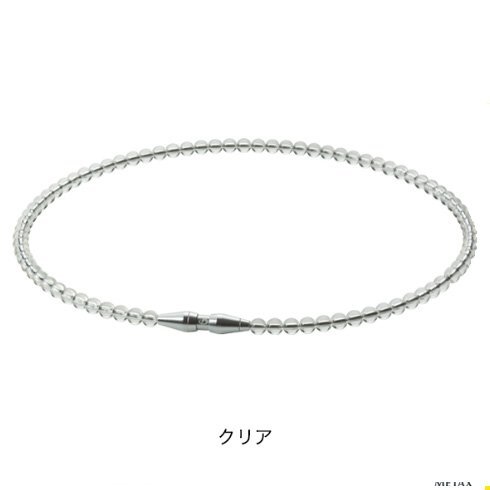 ★ファイテン★phiten★RAKUWAネックレス EXTREME クリスタルタッチ クリア 45cm拍卖