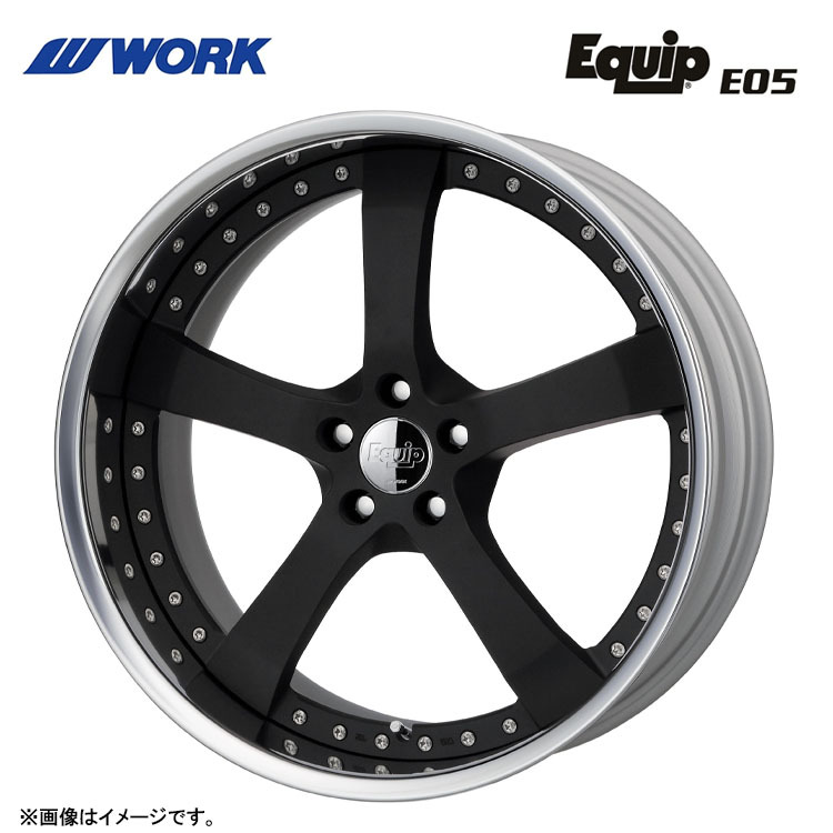 送料無料 ワーク WORK EQUIP E05 BIG CALIPER Rdisk 9.5J-19 +10 5H-114.3 (19インチ) 5H114.3 9.5J+10【2本セット 新品】拍卖