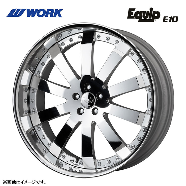 送料無料 ワーク WORK EQUIP E10 STANDARD Adisk 12.5J-22 +39 5H-114.3 (22インチ) 5H114.3 12.5J+39【1本単品 新品】拍卖