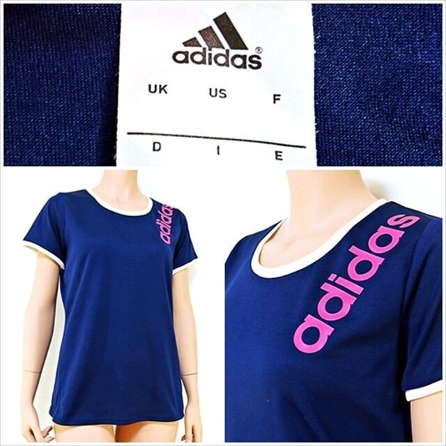 CE5-U20☆//adidas/アディダス♪大きいOTサイズ☆カジュアル*ドライ*半袖トップス※一番安価な送料はゆうパケットなら250円拍卖