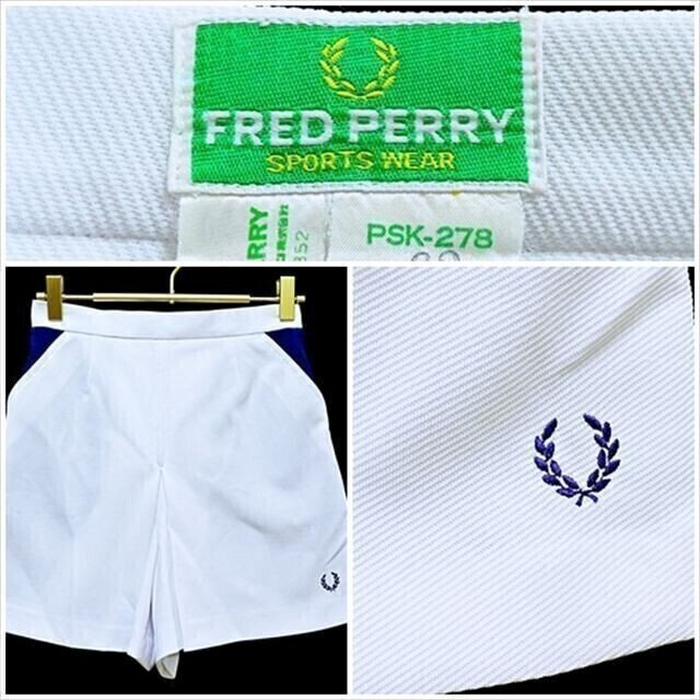 CE5-U15☆//ヒットユニオン/FRED PERRYフレッドペリー☆クラシカルな魅力♪ボトムス型スコート※一番安価な送料はゆうパケットなら280円拍卖