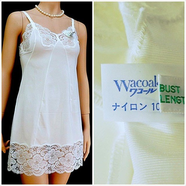 CX5-808//新品レトロタグ付き/Wacoal/ワコール/フィットライン☆ナイロン100%☆なめらか質感☆スリップ※一番安価で送料ゆうパケット250円拍卖