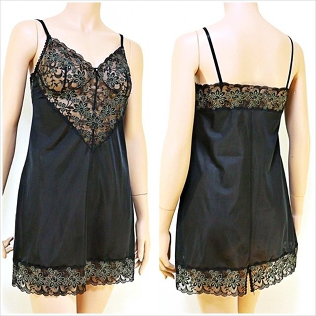 CX5-954//サラッとした軽やかな着心地☆エレガントな透け感レースが胸元を彩る☆スリップ※一番安価で送料はゆうパケット250円拍卖