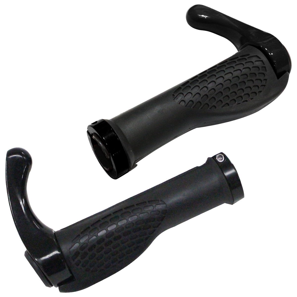 【送料無料】自転車 牛角 ハンドル グリップ 角度調整可 ブラック 黒 バー エンド クロス バイク マウンテン ロード エルゴ 羊角 長距離拍卖
